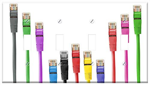 Switch Plate 4 Gang Toggle - Cable Patch Patch Cable Rj Rj45 Rj-45 Network