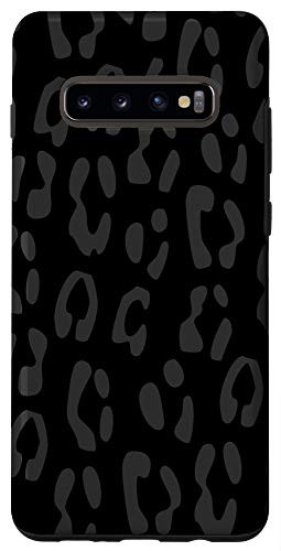 Galaxy S10 plus Black leopard print phone case cheetah animal design phone Case