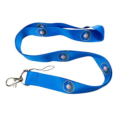 Pokemon Pokeball Blue Keychain Lanyard