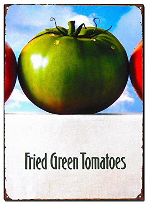 STYSLS Fried Green Tomatoes Vintage Metal Tin Signs, 90S Classic Movie Poster, Decorative Signs Wall Art Home Decor - 8X12 Inch -20X30 cm-