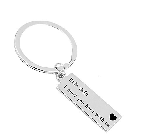 Meiligo Drive Safe I need you here with me Keychain Trucker Husband Dad Gift for Dad Boyfriend New Driver -Ride Safe Keychain- Meiligo Drive Safe I need you here with me Keychain Trucker Husband Dad Gift for Dad Boyfriend New Driver -Ride Safe Keychain-