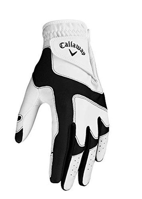 Callaway Golf Opti Fit Seamless Universal Fit Golf Glove, Men's, Worn on Left Hand , White