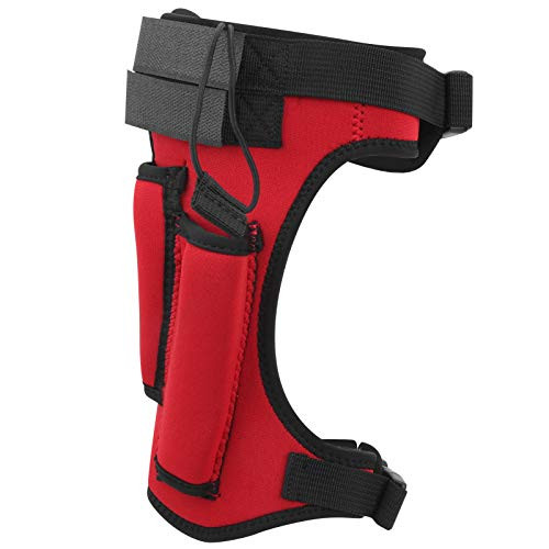 VGEBY Diving Leg Knife Wrap, Dedicated Adjustable Neoprene Leg Sheath Strap HolderAnkle Knife Wrap Sheath Red Diving Equipment