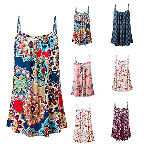 Womens Summer Sleeveless Vest Casual Fashion T Shirts Loose Floral Tunic Tees Sexy Beach Tank Tops Womens Summer Sleeveless Vest Casual Fashion T Shirts Loose Floral Tunic Tees Sexy Beach Tank Tops