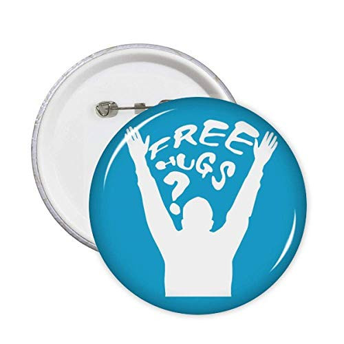 Cheers Hugs Art Deco Gift Fashion Pins Badge Button Emblem Accessory Decoration 5pcs