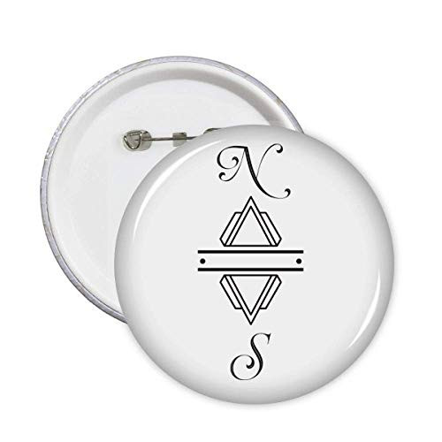 Compass Line End Art Deco Gift Fashion Pins Badge Button Emblem Accessory Decoration 5pcs