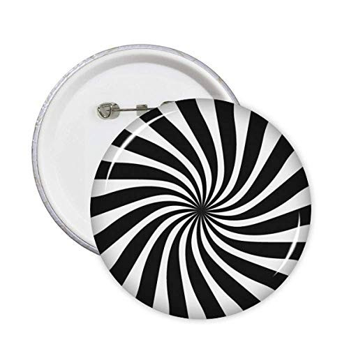 Illusion Lines Cyclically Repeating Waves Pins Badge Button Emblem Accessory Decoration 5pcs