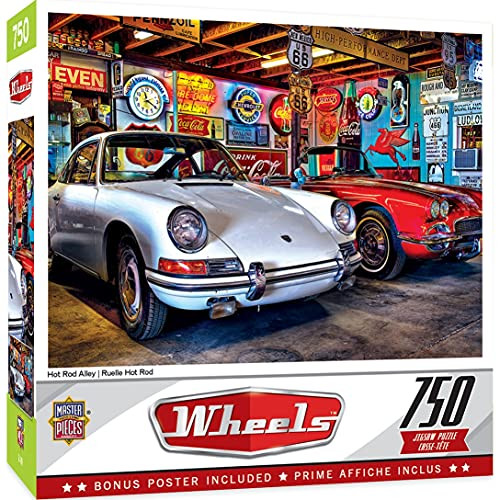 MasterPieces Wheels 750 Puzzles Collection - Hot Rod Alley 750 Piece Jigsaw Puzzle