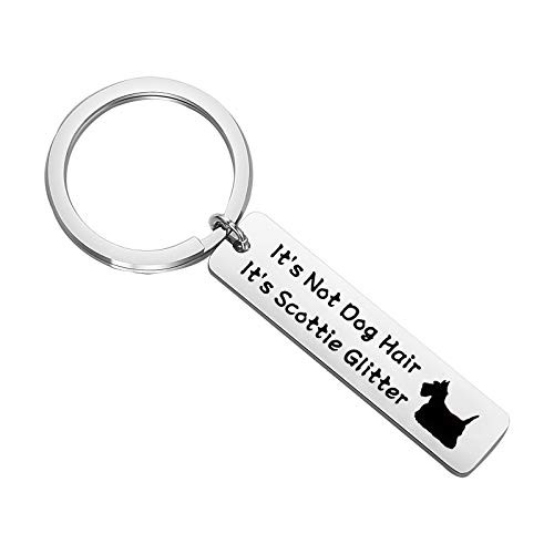Scottie Gift Its Not Dog Hair Its Scottie Glitter Keychain Scottish Terrier Gift Scottie Lover Scottie Owner Gift -Scottie Glitter Keychai-