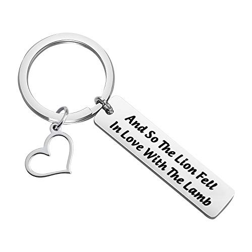 Twilight Inspired Jewelry And So The Lion Fell in Love With The Lamb Keychain Bella Edward Vampire Gift -And So The Lion K- Twilight Inspired Jewelry And So The Lion Fell in Love With The Lamb Keychain Bella Edward Vampire Gift -And So The Lion K-