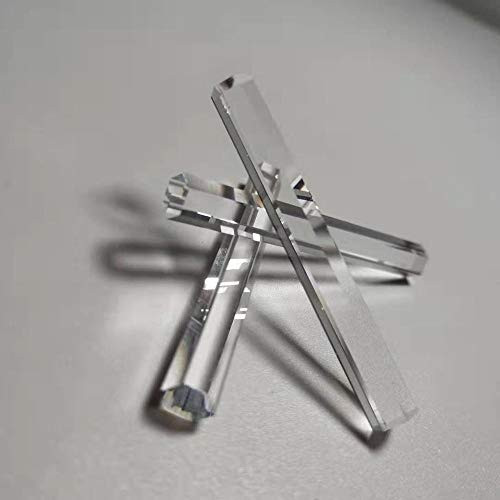 no logo WSF-Prism, 1pc Optical Prism K9 Glass Light Guide Cylindrical Mirror Six Prism Custom Lens Teaching Experiment Tool