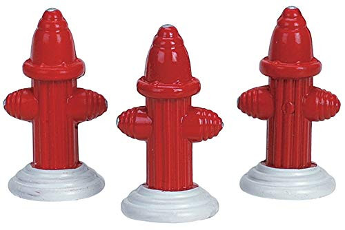 Lemax Village Collection 2003 Metal Fire Hydrant Set of 3 Figurines Accessories