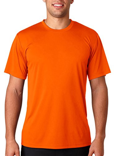 Hanes by Cool Dri Tagless Men's T-Shirt-Safety Orange-2XL