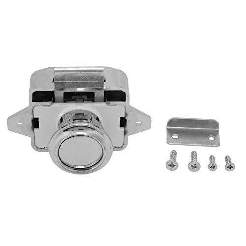 Cabinet Push Lock - 3pcs Car Boat Push Button Locks RV Cabinet Drawer Safety Latch Lock