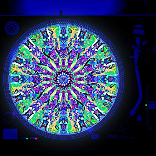 Fangelico - DJ Turntable Slipmat 12 inch GLOW -glows under black light-