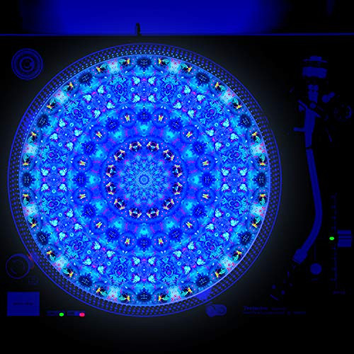Horror Heaven Roulette - DJ Turntable Slipmat 12 inch GLOW -glows under black light-