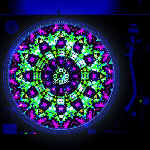 Nature Heaven - DJ Turntable Slipmat 12 inch GLOW -glows under black light-
