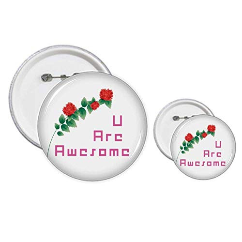 Bouquet Plants Encourage Expression Pins Badge Button Design Kit Craft Sets