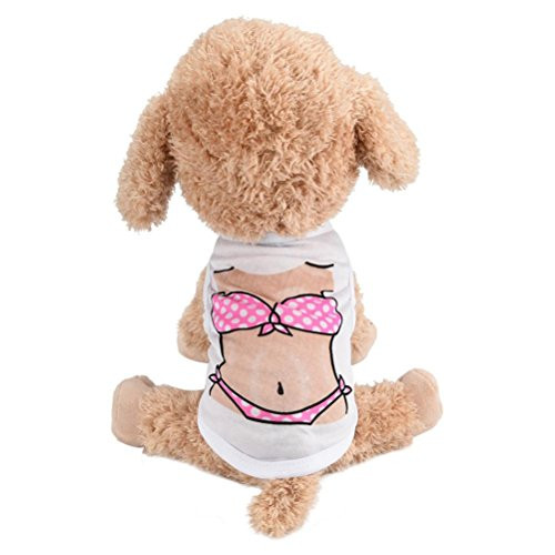 Howstar Pet Shirt, Soft Puppy Pet Vest Summer Sweatshirt Printed Dog Clothes Cute T Shirt for Dog -B, M- -A, M- Howstar Pet Shirt, Soft Puppy Pet Vest Summer Sweatshirt Printed Dog Clothes Cute T Shirt for Dog -B, M- -A, M-