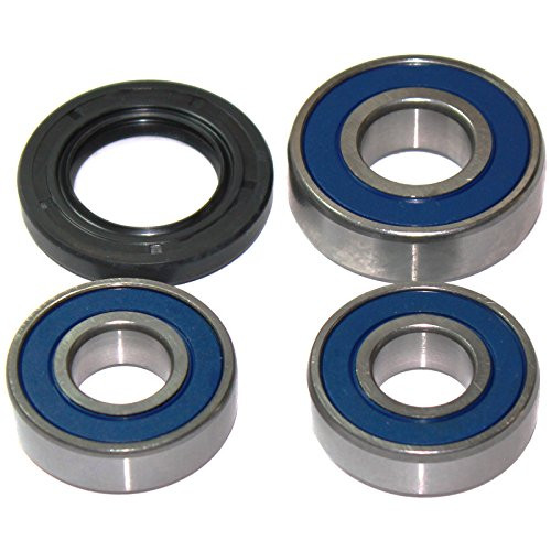 Caltric Rear Wheel Ball Bearings  and  Seals Kit Compatible with Yamaha 350 Xt350 Xt-350 1985-2000