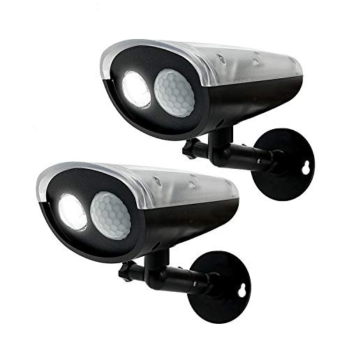 HIGUNE Solar Light, Outdoor Light Motion Sensor Wall Light Wireless Waterproof Security Light for Backyard Garden Patio Yard Garage Porch Pathway Fence Deck Yard Driveway Entryway(2 Pack)