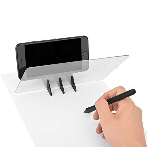 Optical Drawing Board, Reflection Tracing Board, Mirror Copy Pad, Stencil Board Light Box Tracing Drawing Board Sketch Mirror Reflection for Kids, Beginners, Artists