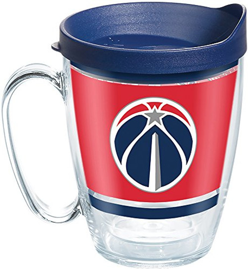 Tervis NBA Washington Wizards Legend Tumbler with Wrap and Navy Lid 16oz Mug, Clear Tervis NBA Washington Wizards Legend Tumbler with Wrap and Navy Lid 16oz Mug, Clear
