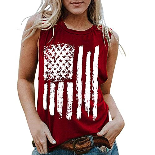 Qopobobo Tops for Women American Flag Tank Tops Patriotic Shirts 4th of July Sleeveless Tee Shirts USA Flag Casual Blouses Qopobobo Tops for Women American Flag Tank Tops Patriotic Shirts 4th of July Sleeveless Tee Shirts USA Flag Casual Blouses