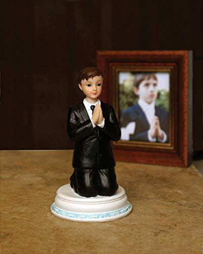 First Communion Gift Praying Child Keepsake Figurine, 4 1/2 Inch -Boy-