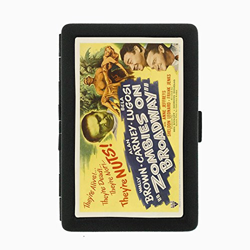 Perfection In Style Black Color Metal Cigarette Case D-172 Zombies On Broadway