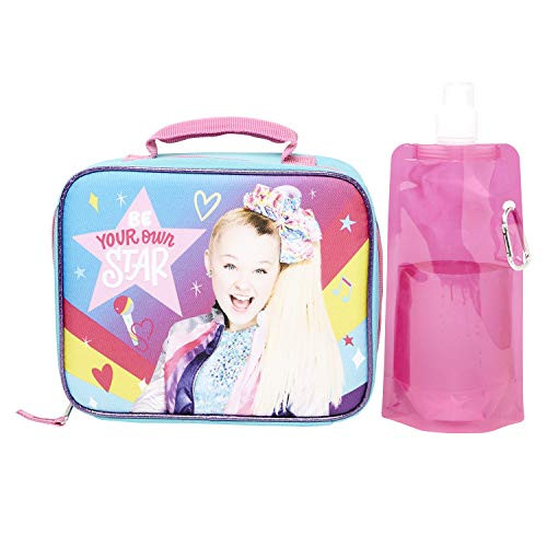 JoJo Siwa Lunchbox Combo Set - JoJo Siwa Girls 3 Piece Lunchbox Set - Lunchbox, Water Bottle and Carabina -JoJo Siwa-