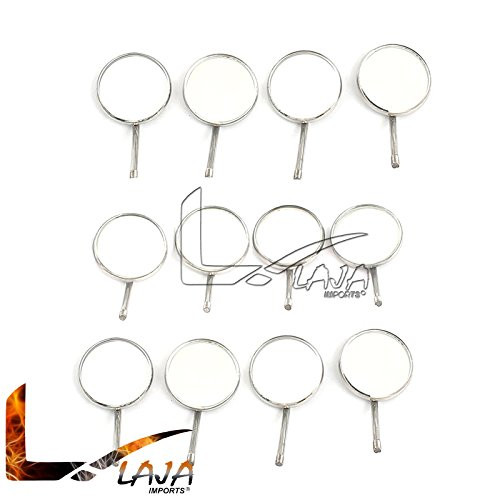 LAJA IMPORTS Dental Mouth Mirrors Size 5 Cone Socket Dental Instruments Pack of 12 LAJA IMPORTS Dental Mouth Mirrors Size 5 Cone Socket Dental Instruments Pack of 12