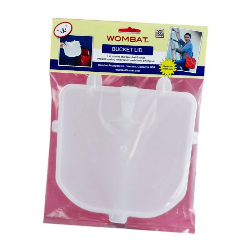 Wombat PortaPaint Convenient Lid - Custom Design Replacement for PortaPaint Tray - Keeps Paint Fresh - Flexible Design Snaps on Easily - for Water Based Paints and Stain - Bucket Lid for Wombat Tray