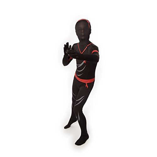 Ninja Kids Morphsuit Costume - size Large 4'-4'6 (120cm-137cm)