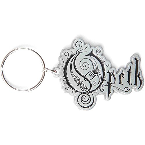 Opeth Logo Metal Key Chain Silver