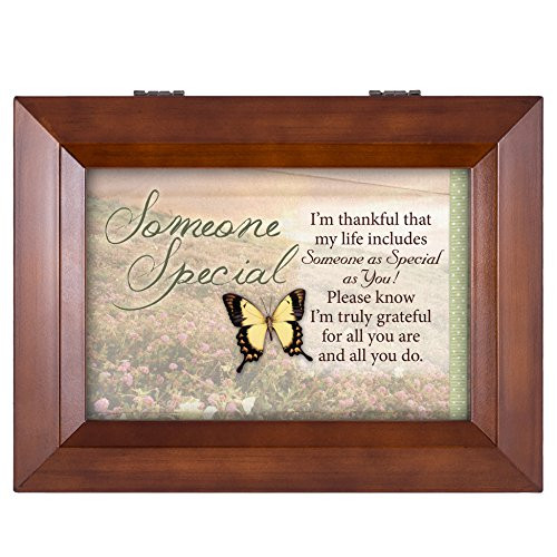 Cottage Garden Someone Special Butterfly Grateful Wood Finish Jewelry Music Box - Plays Tune You are My Sunshine Cottage Garden Someone Special Butterfly Grateful Wood Finish Jewelry Music Box - Plays Tune You are My Sunshine