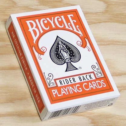 1 Deck of Bicycle Orange Rider Back Playing Cards -Orange- Standard Edition Deck