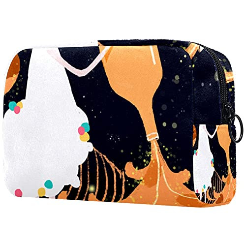 Makeup Cosmetic Bag Coin Purse Travel Cosmetic Pouch Toiletry Bag girl orange Makeup Cosmetic Bag Coin Purse Travel Cosmetic Pouch Toiletry Bag girl orange