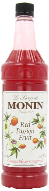 Monin Flavored Syrup, Red Passion Fruit, 33.8-Ounce Plastic Bottles (Pack of 4) Monin Flavored Syrup, Red Passion Fruit, 33.8-Ounce Plastic Bottles (Pack of 4)