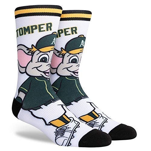 PKWY Unisex 1-Pack Athletics Crew Socks -Athletics Stomper Mascot Wrap Crew, l-