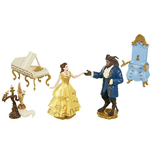 Disney Beauty and The Beast Birthday Party Cake Toppers Topper Set
