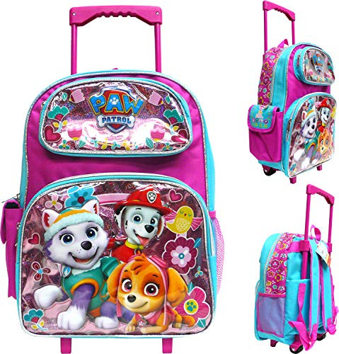 Nickelodeon Paw Patrol 16' Large Rolling School Backpack