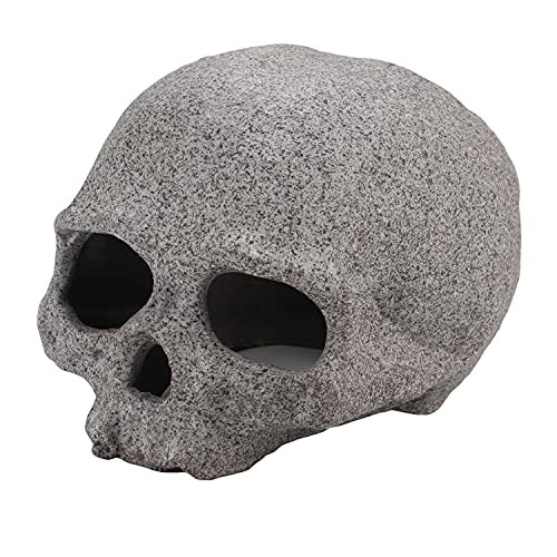 AVOICE Aquarium Decoration - Aquarium Stone Hideaway Ornament Cichlid Shrimp Breeding Hiding Skull Cave