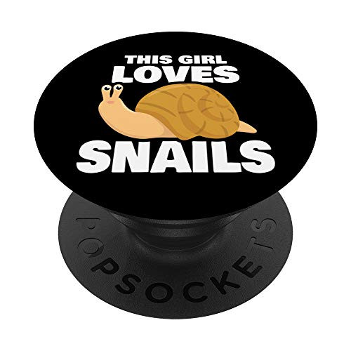 Womens This Girl Loves Snails Slug Clothes Outfit Gift Snail PopSockets Grip and Stand for Phones and Tablets Womens This Girl Loves Snails Slug Clothes Outfit Gift Snail PopSockets Grip and Stand for Phones and Tablets
