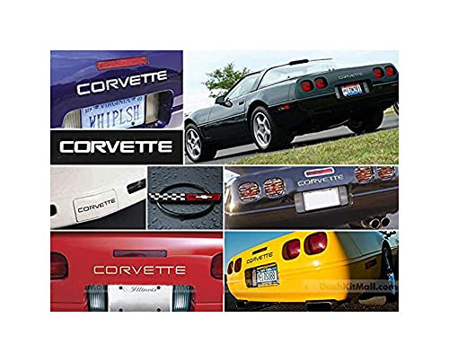 Eckler's 25-104860 - Corvette Lettering Decal Kit Mirror Chrome