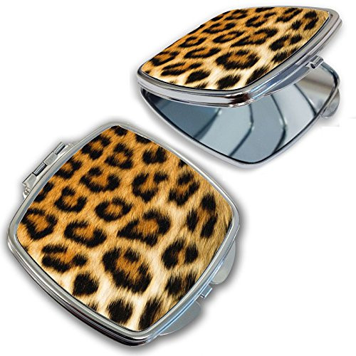 BleuReign-TM- Cheetah Print Compact Mirror