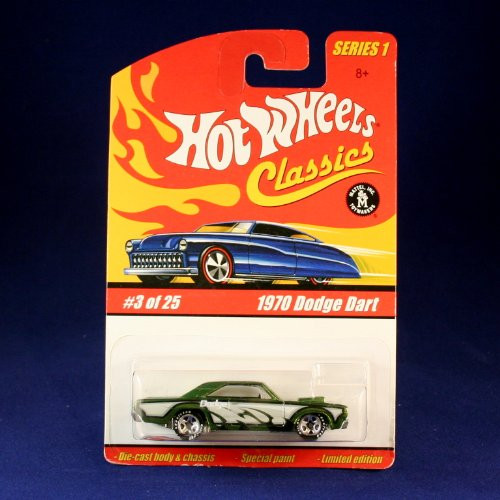 Hot Wheels 1970 Dodge Dart -Green- 2004 Classics 1-64 Scale Series 1 Die Cast Vehicle