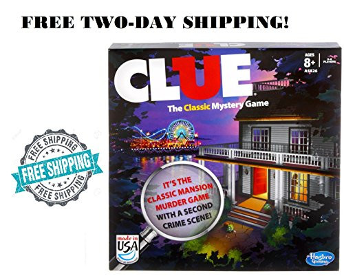 Clue Board Mystery Game Detective Classic Mansion Murder 2013 Edition Boardwalk .HN#GG_634T6344 G134548TY33874