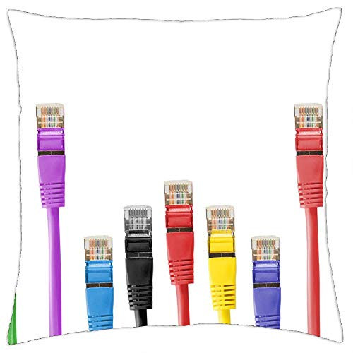 LESGAULEST Throw Pillow Cover -16x16 inch- - Cable Patch Patch Cable Rj Rj45 Rj-45 Network