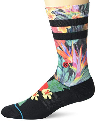Stance Men's Sock PAU ST Crew, Black, Small